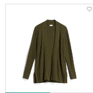 Market & Spruce Deep Green Cardigan